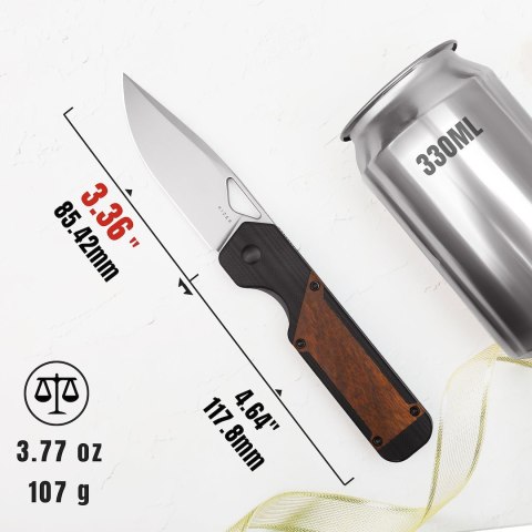 Nóż Kizer Militaw G10+Mkuruti 154CM Liner Lock EDC