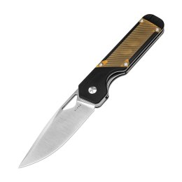Nóż Kizer Militaw G10+PEI 154CM Liner Lock EDC Black/Yellow
