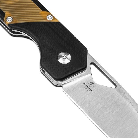 Nóż Kizer Militaw G10+PEI 154CM Liner Lock EDC Black/Yellow
