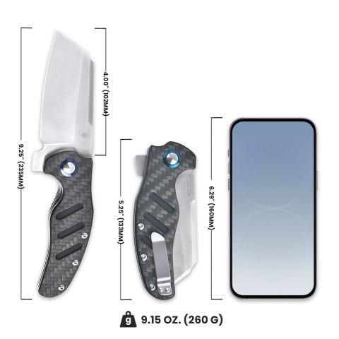 Nóż Kizer Sheepdog C01c (XL) Carbon Fiber 154CM