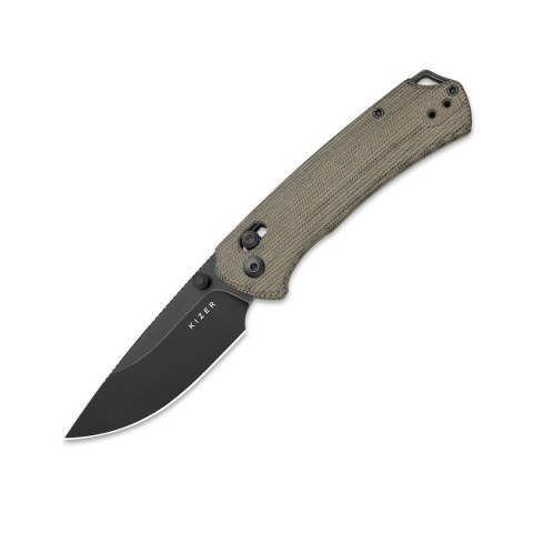 Nóż Kizer T1 CD Micarta Nitro-V Clutch Lock EDC Olive Green