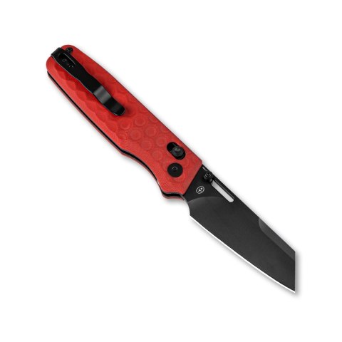 Nóż Kizer Task Red G10 Nitro-V – Sheepsfoot EDC z Clutch Lock