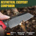 Nóż Kizer Task Red G10 Nitro-V – Sheepsfoot EDC z Clutch Lock