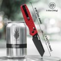 Nóż Kizer Task Red G10 Nitro-V – Sheepsfoot EDC z Clutch Lock