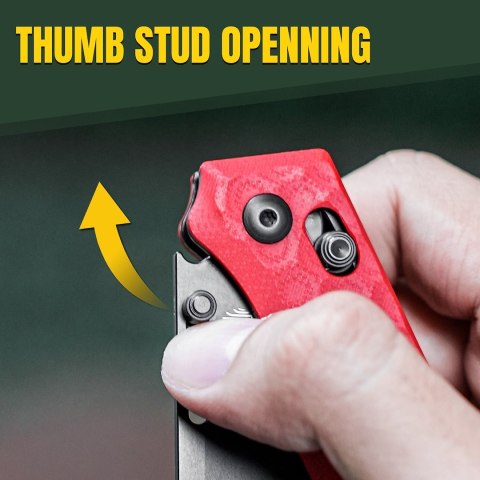 Nóż Kizer Task Red G10 Nitro-V – Sheepsfoot EDC z Clutch Lock