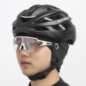 Czapka rowerowa Rockbros Dala zimowa pod kask z otworami na okulary - szara