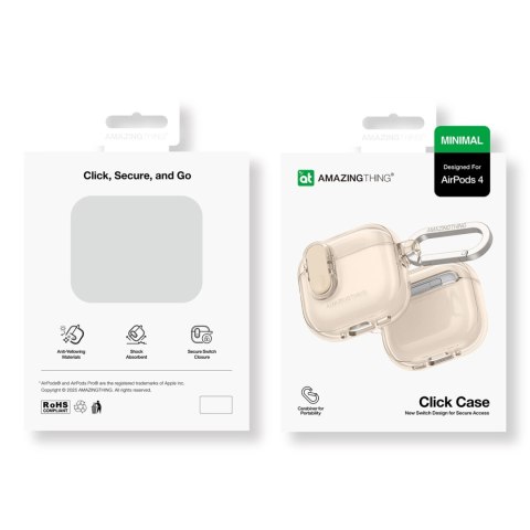 Etui AMAZINGTHING Minimal Case do AirPods 4 - pustynne