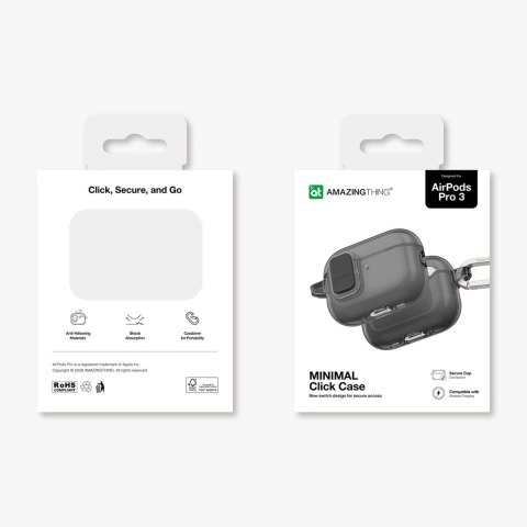 Etui AMAZINGTHING Minimal Case do AirPods Pro 3 - czarne