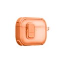 Etui AMAZINGTHING Titan Pro Mag Case Clear do AirPods Pro 3 - pomarańczowe