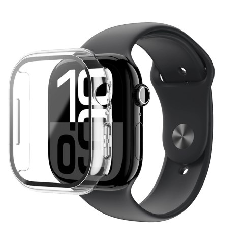 Etui ze szkłem hartowanym AMAZINGTHING Radix Glass do Apple Watch 42mm - przezroczyste