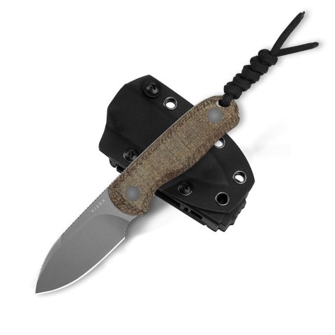 Nóż Kizer Drop Bear Fix Burlap Micarta 14C28N brązowy EDC