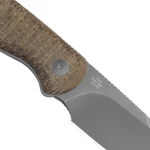 Nóż Kizer Drop Bear Fix Burlap Micarta 14C28N brązowy EDC