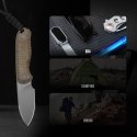 Nóż Kizer Drop Bear Fix Burlap Micarta 14C28N brązowy EDC