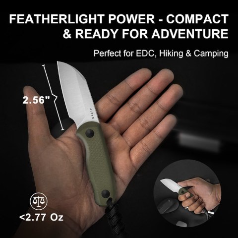 Nóż Kizer Fixed Drop Bear G10 AEB-L