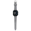 Skórzany pasek AMAZINGTHING Class Band do Apple Watch 45 / 46 / 49 mm - szary