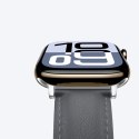 Skórzany pasek AMAZINGTHING Class Band do Apple Watch 45 / 46 / 49 mm - szary