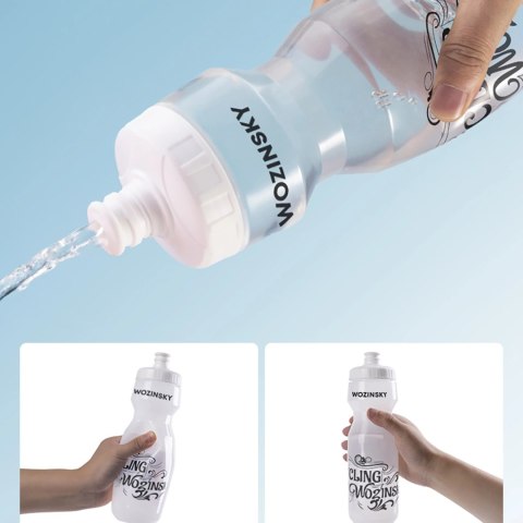 Bidon rowerowy Wozinsky WBR-01T 750ml - transparentny