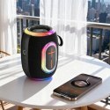 Głośnik bezprzewodowy Dudao Y22 podświetlany RGB Bluetooth 5.3 - czarny