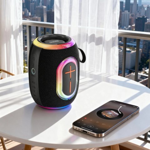 Głośnik bezprzewodowy Dudao Y22 podświetlany RGB Bluetooth 5.3 - czarny
