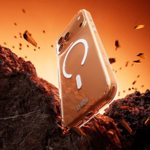 Etui SBS Extreme Mag z technologią D3O na iPhone 17 Pro Max - przezroczyste