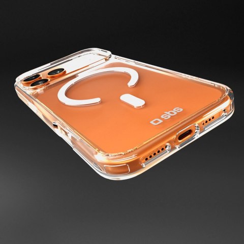 Etui SBS Extreme Mag z technologią D3O na iPhone 17 Pro - przezroczyste