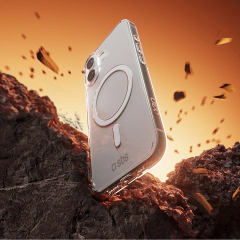 Etui SBS Extreme Mag z technologią D3O na iPhone 17 - przezroczyste