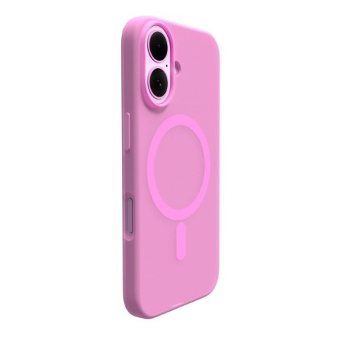 Etui silikonowe Puro Daylight MagSafe do iPhone 16 - różowe
