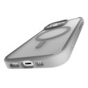Etui silikonowe Puro Gradient MagSafe do iPhone 16 Pro Max - srebrne