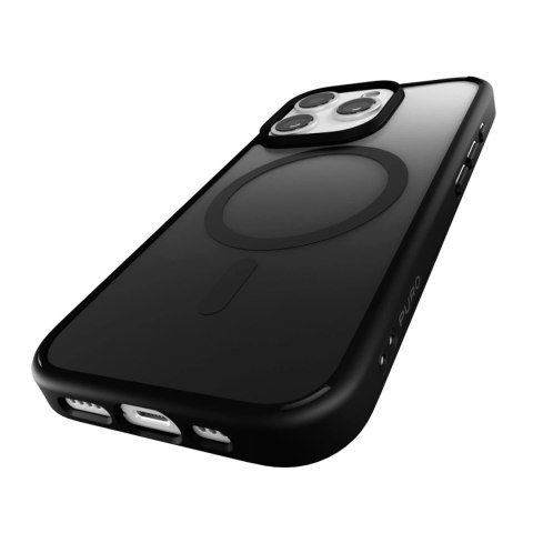 Etui silikonowe Puro Gradient MagSafe do iPhone 16 Pro - czarne