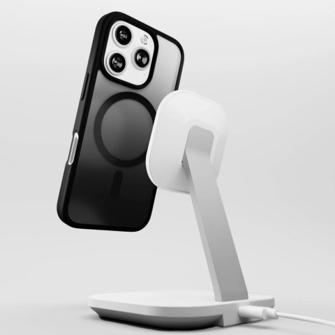 Etui silikonowe Puro Gradient MagSafe do iPhone 16 Pro - czarne