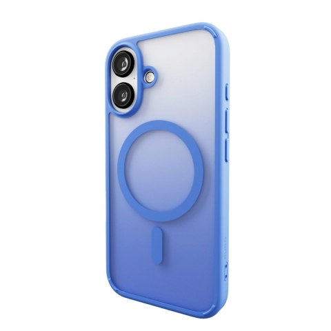 Etui silikonowe Puro Gradient MagSafe do iPhone 16 - niebieskie