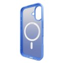 Etui silikonowe Puro Gradient MagSafe do iPhone 16 - niebieskie