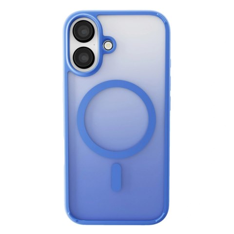 Etui silikonowe Puro Gradient MagSafe do iPhone 16 - niebieskie