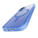 Etui silikonowe Puro Gradient MagSafe do iPhone 16 - niebieskie