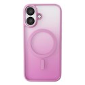 Etui silikonowe Puro Gradient MagSafe do iPhone 16 - różowe