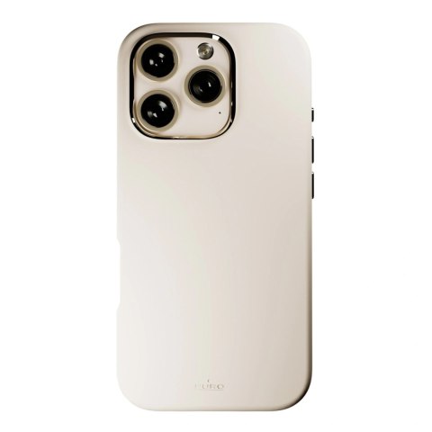 Etui silikonowe Puro Icon Mag Pro MagSafe do iPhone 16 Pro - beżowe