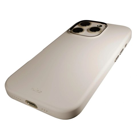 Etui silikonowe Puro Icon Mag Pro MagSafe do iPhone 16 Pro - beżowe