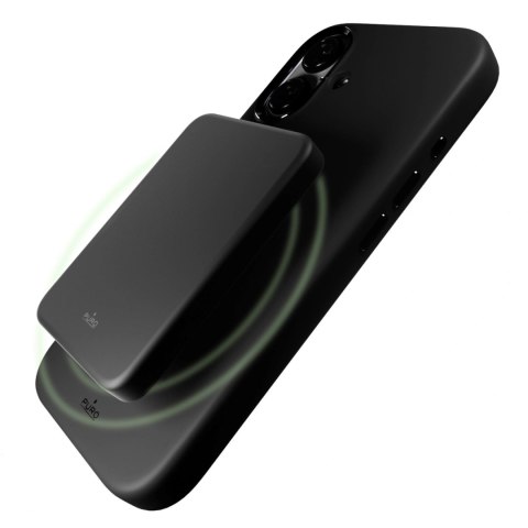 Etui silikonowe Puro Icon Mag Pro MagSafe do iPhone 16 - czarne