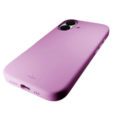 Etui silikonowe Puro Icon Mag Pro MagSafe do iPhone 16 - różowe