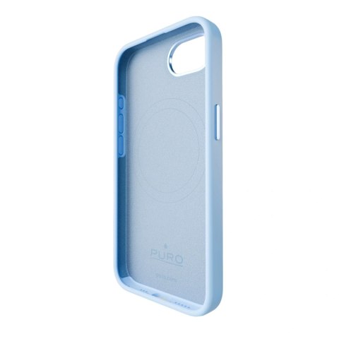 Etui silikonowe Puro Icon Mag Pro MagSafe do iPhone 16e - niebieskie