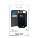 Etui z ekoskóry Puro Booklet Case z klapką i portfelem do iPhone 16e - czarne