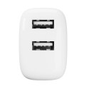 Ładowarka sieciowa Puro PROLITE 10W 2x USB-A - biała