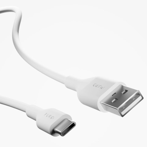 Ładowarka sieciowa Puro PROLITE 10W 2x USB-A + kabel USB-A - USB-C 1.2m - biała