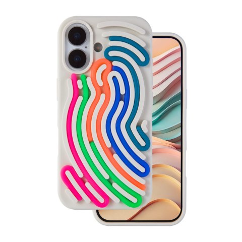 Nakładka DIY Snake do iPhone 17 6,3" beżowa