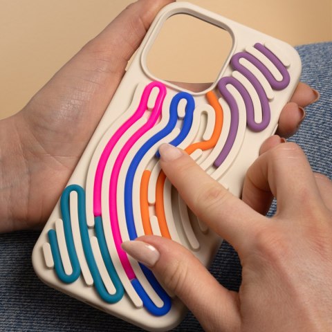 Nakładka DIY Snake do iPhone 17 6,3" beżowa