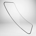Szkło hybrydowe Puro Flexible Glass D3O z czarną ramką do iPhone 16 / iPhone 15 / iPhone 15 Pro