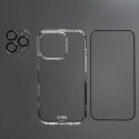 Zestaw SBS z technologią D3O na iPhone 16 Pro - etui + szkło ochronne na ekran i aparat - przezroczyste