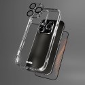 Zestaw SBS z technologią D3O na iPhone 16 Pro - etui + szkło ochronne na ekran i aparat - przezroczyste