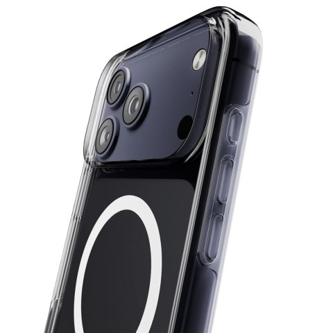 Etui Puro Impact Clear D3O TPU+PC kompatybilne z MagSafe na iPhone 17 Pro Max - przezroczyste