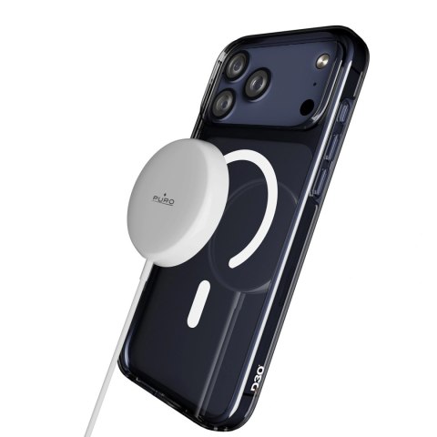 Etui Puro Impact Clear D3O TPU+PC kompatybilne z MagSafe na iPhone 17 Pro - przezroczyste